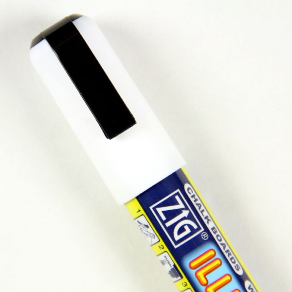 Zig Illumigraph Fluorescent White Wet Wipe Pen - 6mm Nib